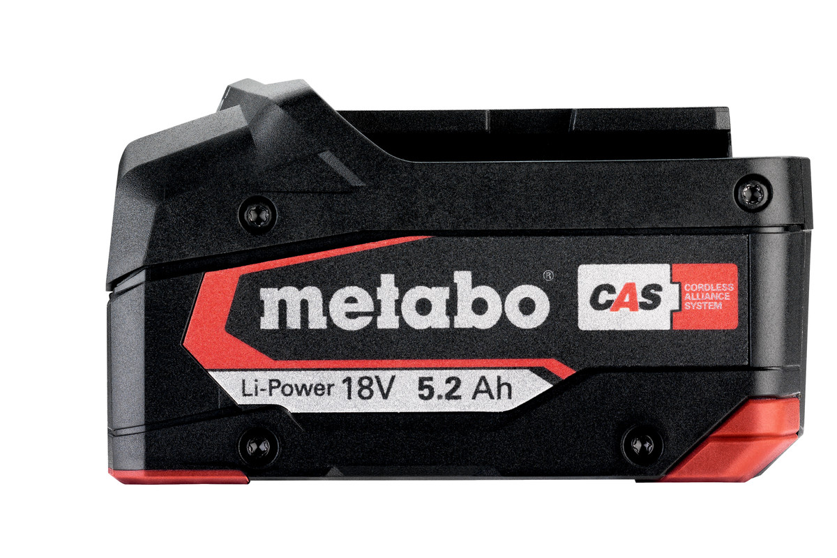 Batterie Li-Power 18 V - 5,2 Ah (625028000) | Outillage électroportatif  Metabo. Metabo Belgique.