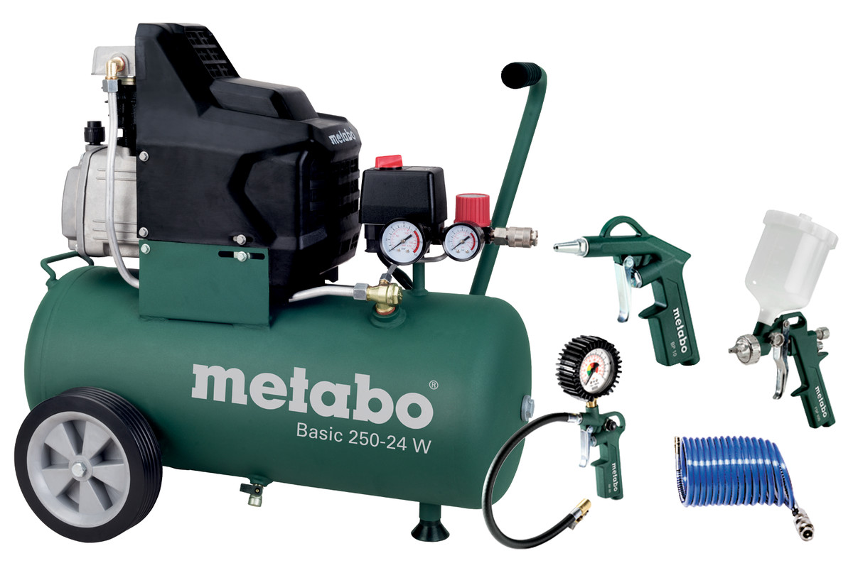 Set Basic 250-24 W (690836180) Compressore | Metabo utensili elettrici
