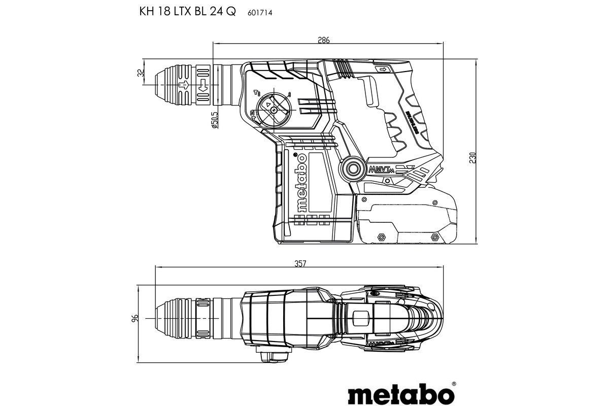 LTX Q 18 Metabo (601714660) Akku-Hammer 24 | KH Elektrowerkzeuge BL