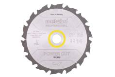 Saw blade "power cut wood - professional", 165x20 Z14 FZ/FA 10° (628292000) 