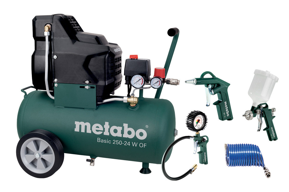 Set Basic 250-24 W OF (690865180) Compressor | Metabo Power Tools