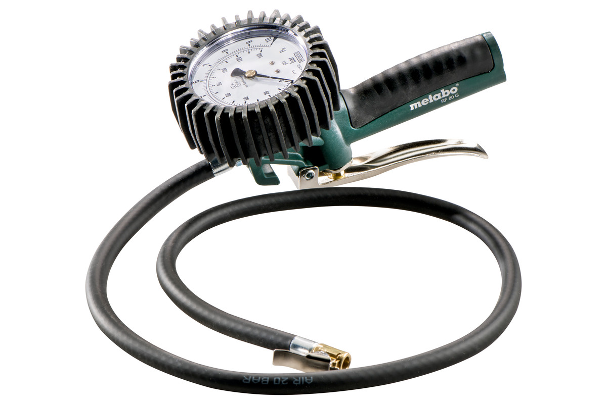 RF 80 G (602235000) Inflador/medidor de la presión de neumáticos de aire  comprimido | Metabo Herramientas eléctricas