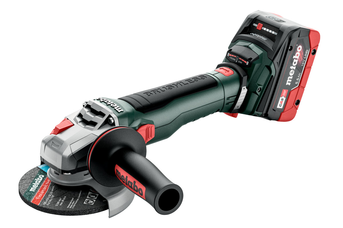 WB 18 LT BL 11-125 Quick (613054660) Cordless angle grinder | Metabo Power  Tools