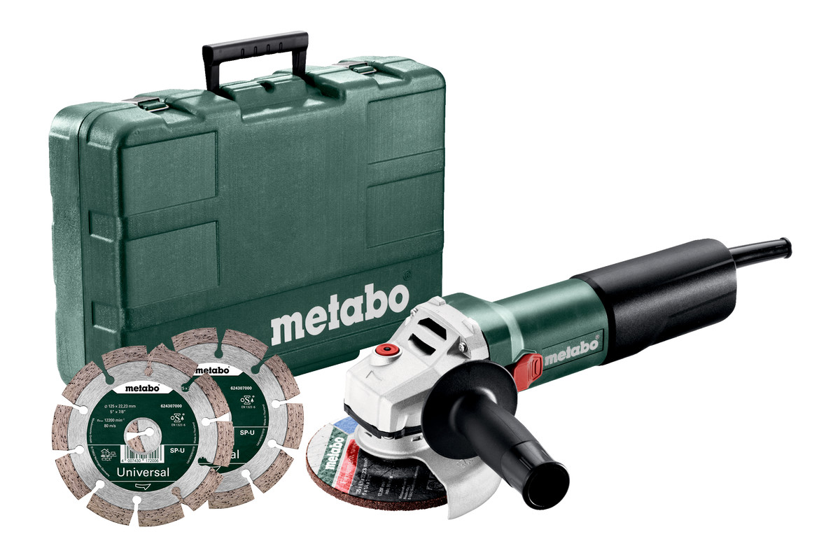 WQ 1100-125 Set (610035540) Angle grinder | Metabo Power Tools