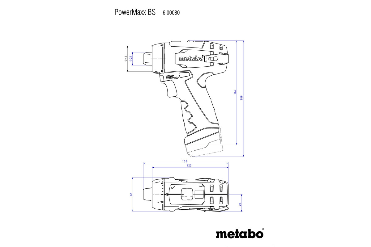 PowerMaxx BS Basic (600080500) Cordless drill / screwdriver | Metabo Power  Tools