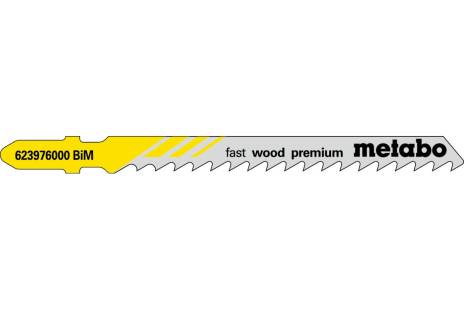 5 plátků pro přímočaré pily "fast wood premium" 74/ 4,0 mm (623976000)