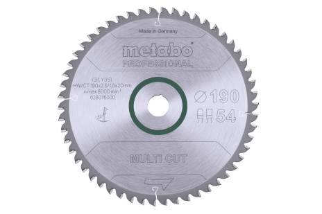 Pilový kotouč "multi cut - professional", 190x20, Z54 FZ/TZ 5°neg. (628076000) 