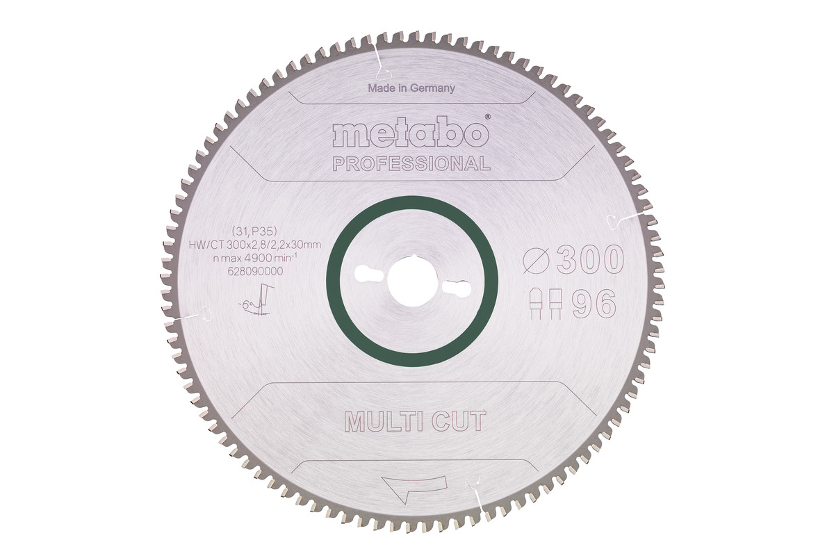 Sägeblatt "multi cut - professional", 300x30, Z96 FZ/TZ, 6°neg. (628090000) 