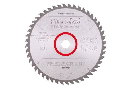 Saeleht "precision cut wood - professional", 190x20, Z48 WZ 10° (628034000) 