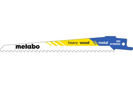 5 hojas para sierras de sable "heavy wood + metal" 150 x 1,25 mm (631984000)