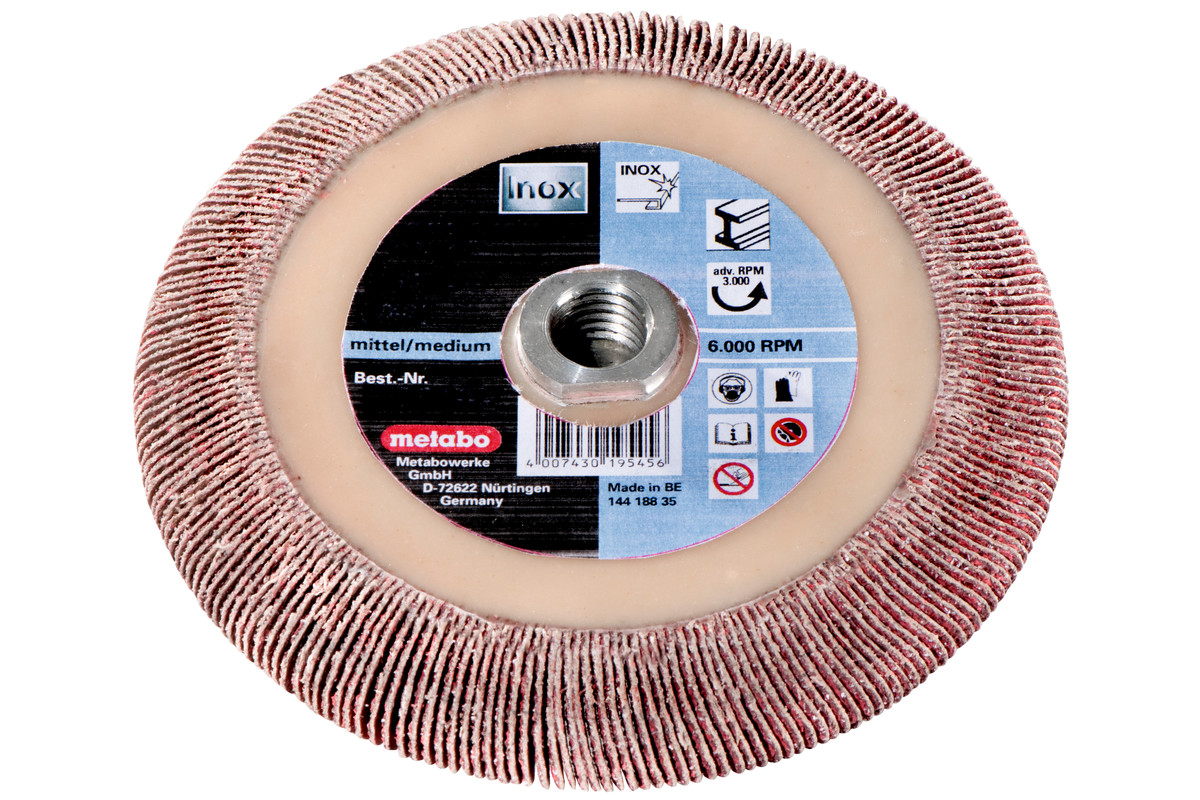 Roue abrasive à lamelles 125x8x5/8" P 40 CER (626486000) 