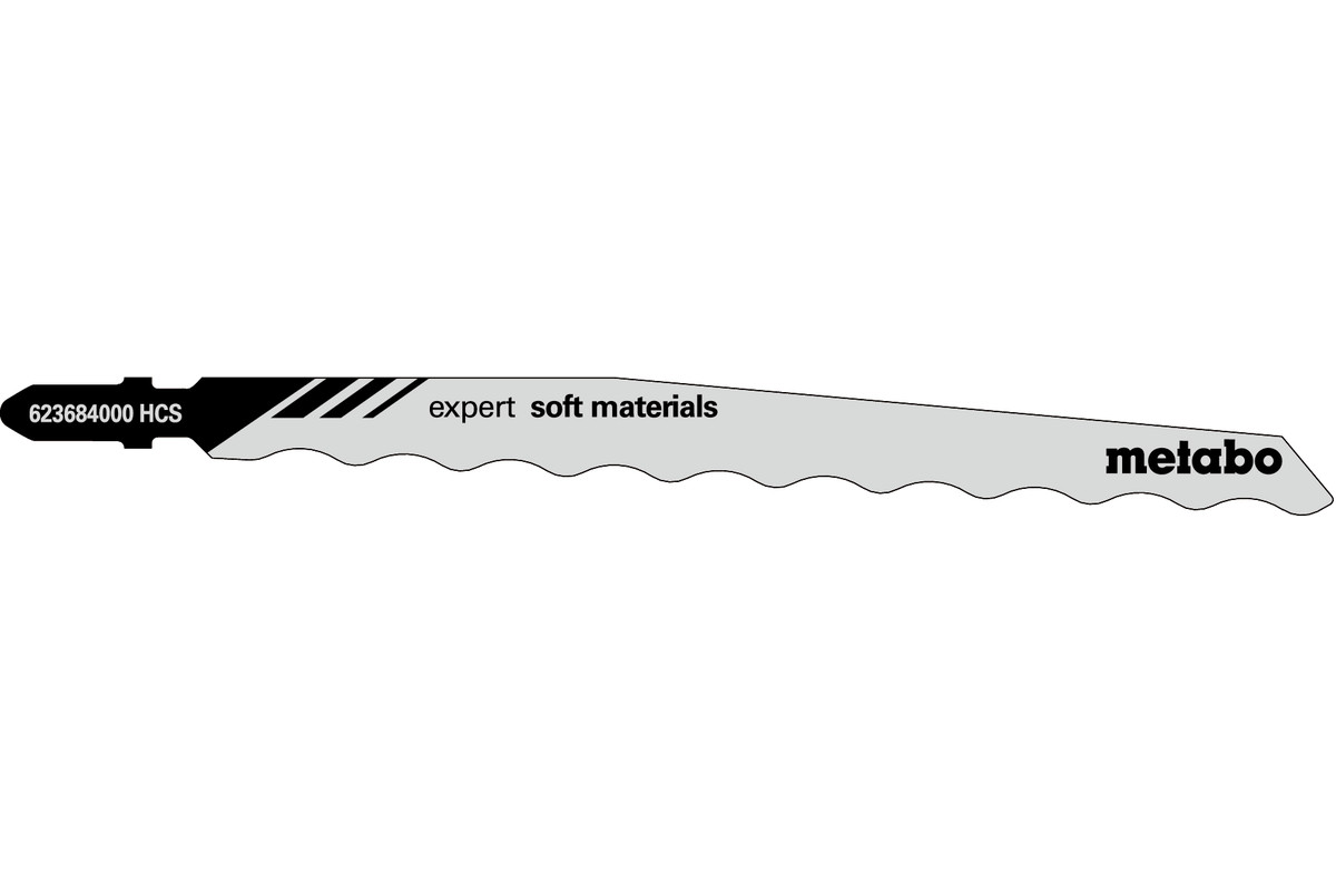 3 db szúrófűrészlap-kés "expert soft materials" 126mm (623684000) | Metabo  elektromos szerszámok