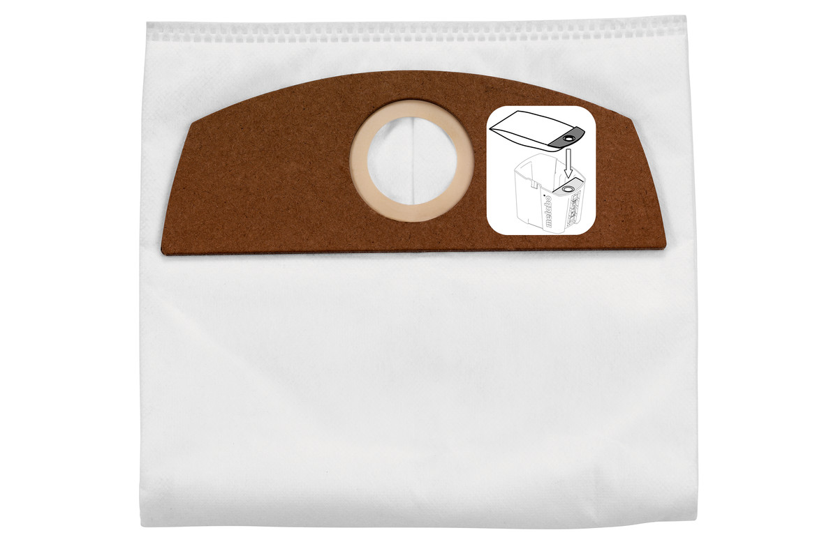5 sacchetti filtranti in tessuto non tessuto - 6 l, AS 18 L PC Compact  (630164000) | Metabo utensili elettrici