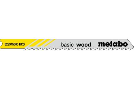 5 U formos siauriapjūklio geležtės „basic wood" 74/ 3,0 mm (623945000)