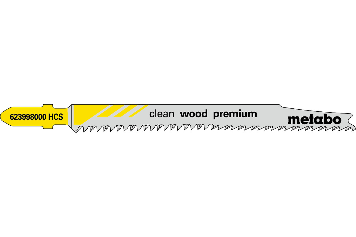 5 decoupeerzaagbladen "clean wood premium" 93/2,2 mm (623998000) 