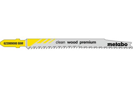 5 brzeszczotów do wyrzynarek „clean wood premium” 93/ 2,2 mm (623999000) 