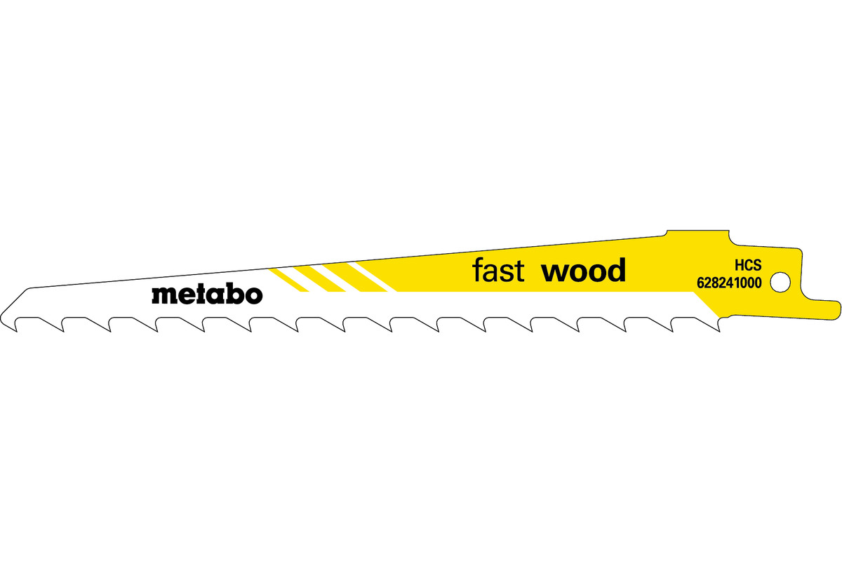 5 listov večnamenske sabljaste žage "fast wood" 150 x 1,25 mm (628241000) 