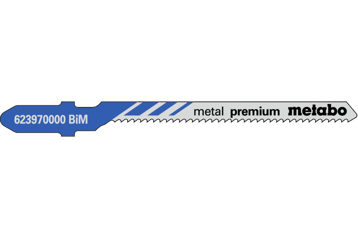 5 пилкових полотен для лобзиків «metal premium», 57/ 1,5 мм (623970000) 