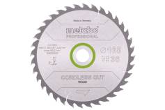 Saw blade "cordless cut wood - professional", 165x20 Z36 WZ 15° (628295000) 