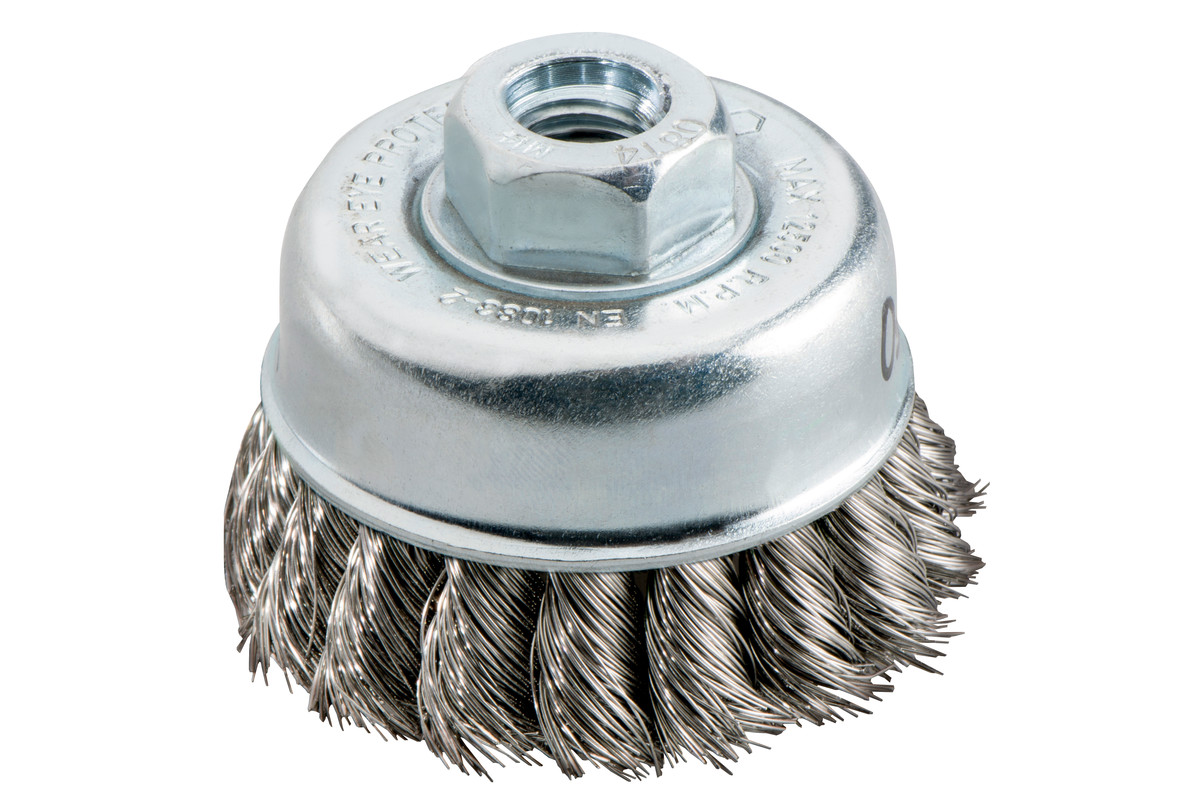 Cup brush 65x0.35 mm / M 14, stainless steel, knotted (623801000) 