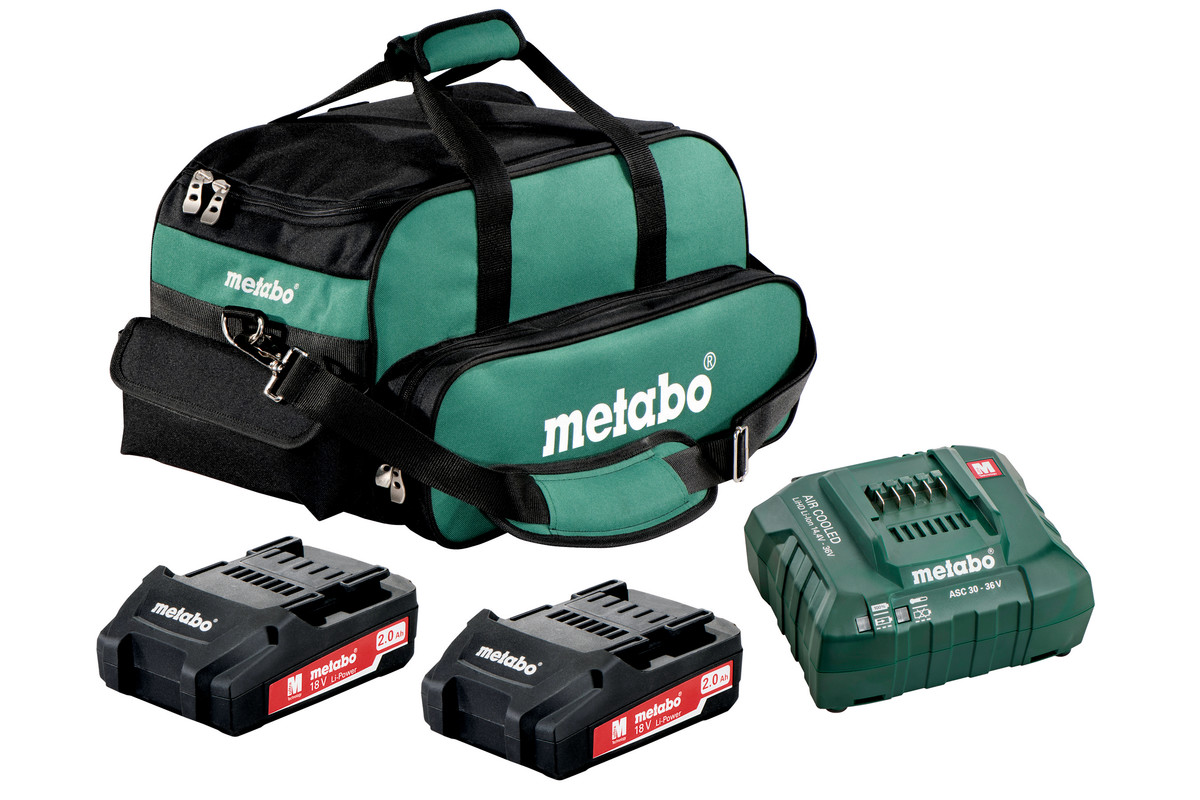 2x 2.0Ah Ultra-M Compact Kit (US625596020) | Metabo Power Tools
