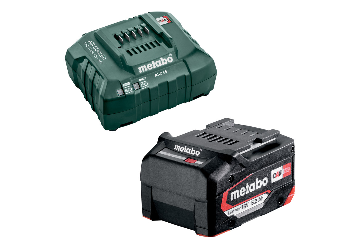 18V/5.2Ah Li-Power full-size battery pack + ASC 55 (US625028001) | Metabo  Power Tools