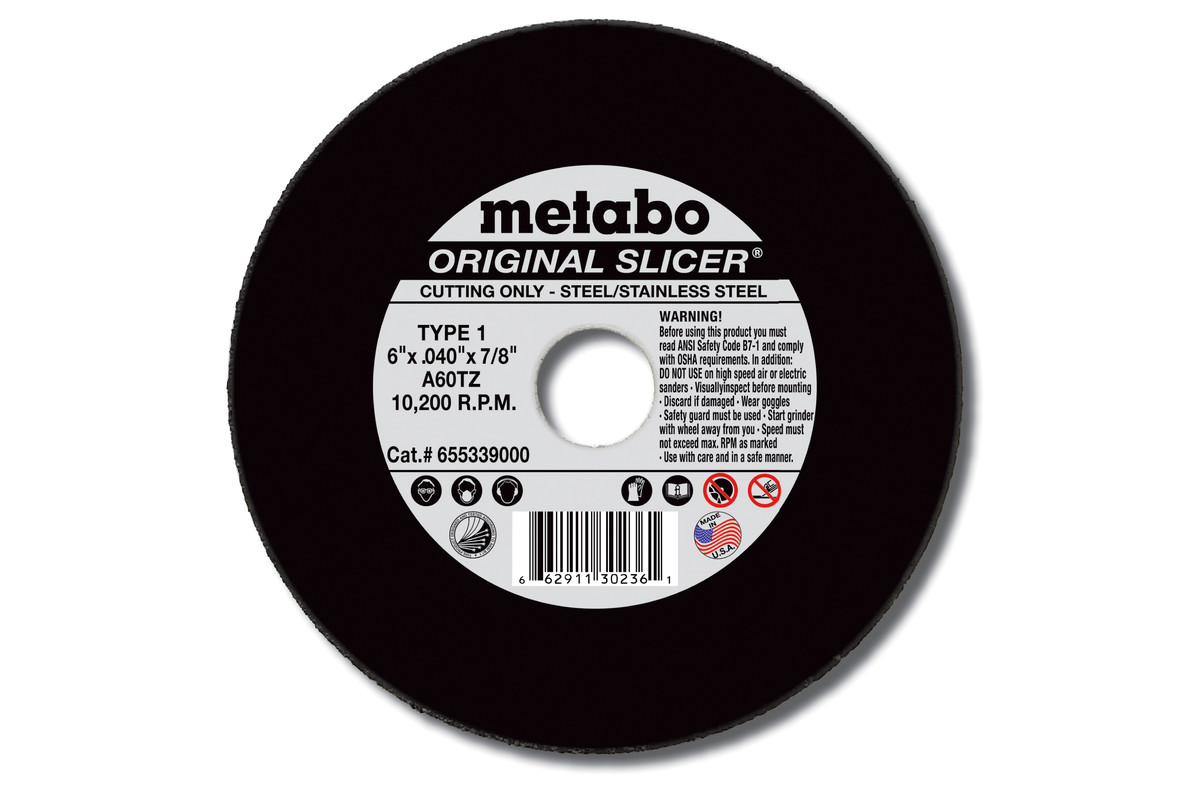 Original Slicer 4 1/2" x .040" x 7/8", Type 1, A60TZ (655331000) | Metabo  Power Tools
